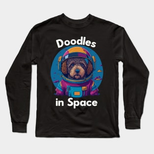 Doodle in Space Graphic Tee Shirt Long Sleeve T-Shirt